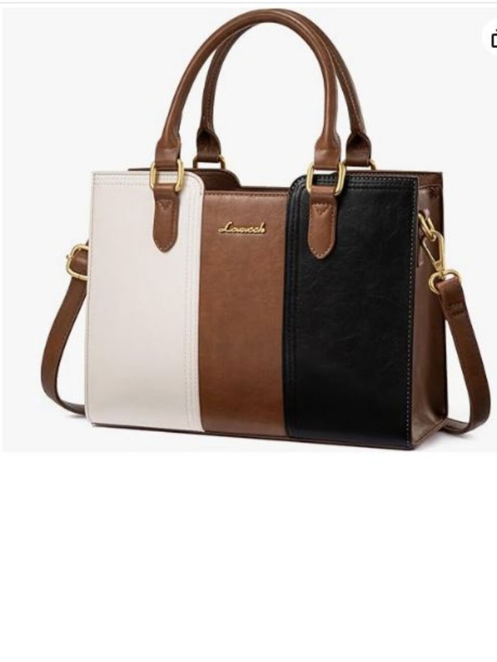 Vintage Leather Satchel Purse Women’s Top Handle Crossbody Work Bag